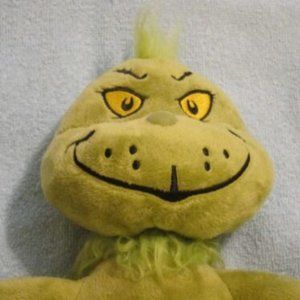 Aurora Plush Dr. Seuss Baby Grinch Who Stole Christmas Green Stuffed Toy Doll 9”